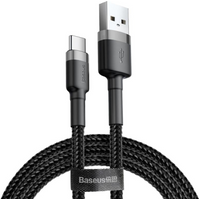 BASEUS USB TO USB-C CABLE BASEUS CAFULE 2A 2M (WH