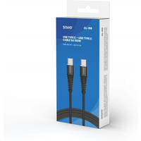 SAVIO CABLE USB TYPE C - USB TYPE C 5A, 1M CL-159