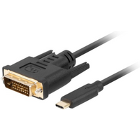 LANBERG CABLE USB-C(M)->DVI-D(24+1)(M) 1.8M BLACK CA-CMDV-10CU-0018-BK