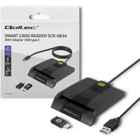 QOLTEC SMART ID CARD CHIP READER | SCR-0634 | USB TYPE C