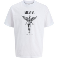 Jack & Jones t-shirt Nirvana JPRBLUNIRVANA SS TEE 12287521 BRIGHT WHITE
