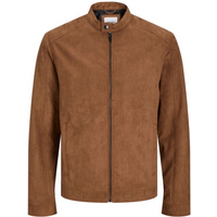 Jack&Jones JJEDYLAN CLEAN JACKET NOOS 12261197 COGNAC synthetic suede jacket