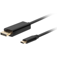 LANBERG CABLE USB-C(M)->DISPLAYPORT(M) 3M 4K 60HZ BLACK CA-CMDP-10CU-0030-BK