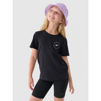 Girls' printed T-shirt 4F Junior 4FJRAW24TTSHF2276-20S
