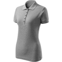 Women's Pique Polo Free Polo Shirt (Dark Grey Melange)