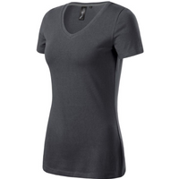Malfini Action V-neck T-shirt W MLI-70183 light anthracite