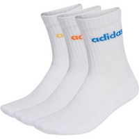 adidas Linear Crew Cushioned Socks 3 Pairs white KD1717