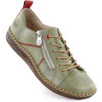 Rieker N2401-54 comfortable green women's shoes
