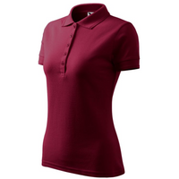 Women's Pique Polo Shirt (garnet)