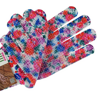 FLOWER GARDEN GLOVES SIZE 8/M