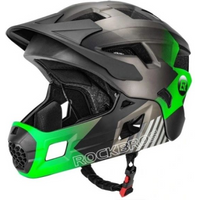 Rockbros Children's Helmet with Visor 54-57cm Green