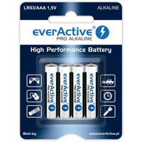 LR03 everActive AAA batteries blister pack of 4