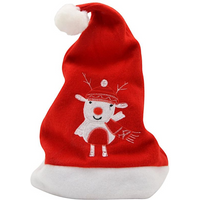 CLASSIC SANTA CLAUS HAT 30X40CM REINDEER