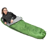 TOURIST SLEEPING BAG NEPAL 210x80x50CM GREEN ENERO CAMP