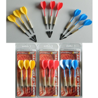 DARTS PLASTIC DARTS 3 PCS SAFE BEST SPORTING - YELLOW