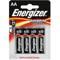LR06 AA ENERGIZER batteries blister pack of 4