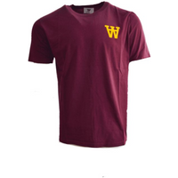 Wood Wood Ace AA T-shirt Burgundy - 10235702-2222-Burgundy