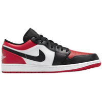 Men's Air Jordan 1 Low Bred Toe Shoes - 553558-612