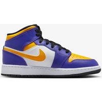 Air Jordan LA Lakers 1 MID (GS) shoes - DQ8423-517