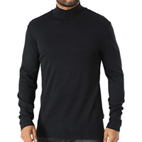Men's Turtleneck Blend Manches Longues Black - 20717343
