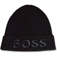 Hugo Boss Zaryan Wool Winter Hat Black - 50478410-001