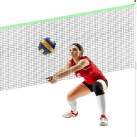BADMINTON VOLLEYBALL NET POSTS SET 609x220CM