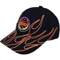 Mitchell & Ness NBA Houston Rockets Flamez Strapback Cap - 6LUXMM20018 HROBLCK
