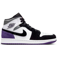 Air Jordan 1 Mid SE Varsity Purple Basketball Shoes - 852542-105