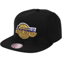 Mitchell & Ness NBA LA Los Angeles Lakers Snapback Cap - 6HSSMM19489-LALBLCK