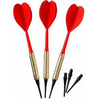 DARTS PLASTIC DARTS 3 PCS SAFE BEST SPORTING - RED