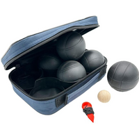 6-PIECE PETANQUE BALLS - BLACK BOULE, ENERO PRO COVER