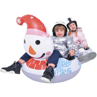 SLIDE INFLATABLE SLIDE FOR 2 PEOPLE SNOWMAN 138x74x80CM