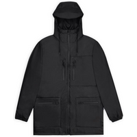 Rains CARGO LONG JACKET W3 12060 01 BLACK
