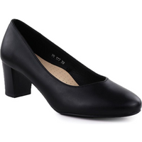 Women's black low-heel pumps Sergio Leone PB177