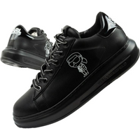 Karl Lagerfeld men's shoes sneakers Kapri natural leather black