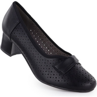 Women's openwork black pumps Jezzi 233-12