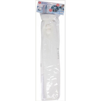 RUBBER HOT WATER BOTTLE IN ALPINA COVER 2L WHITE