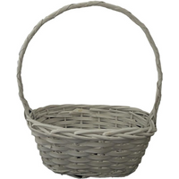 EASTER BASKET 28x15x35CM WHITE
