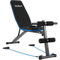Inclined training bench with leg locks and rubber bands REBEL ACTIVE RBA-2003