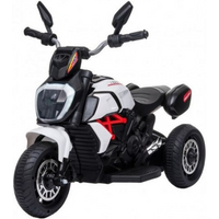 *****3-wheeled battery-powered motorcycle, white, 1033037