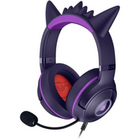 Razer Kraken Kitty V2 Wired Over-Ear Headset Microphone Noise Cancelling Gengar Edition