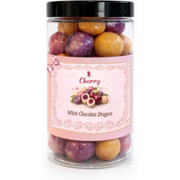 White Chocolate Coated Cherry, Palm Oil Free, 215g