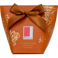 Salted Caramel Chocolate Almonds in Bow Box, 130g