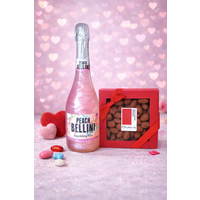 💝 Non-Alcoholic Peach Bellini & Cocoa-Dusted Almonds