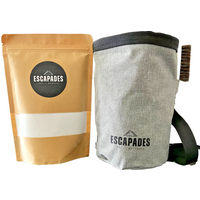 Escapades Chalk Bag, Fine Chalk and Brush set - Boulder and Climbing starter kit