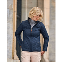 Tee Jays Richmond Ladies Quilted Jacket | Showerproof | Tailored Fit | Navy | S-3XL