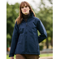Regatta Hudson Ladies Fleece Lined Jacket | Waterproof | Hooded | Black or Navy | 10-18