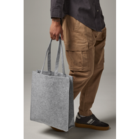 BagBase Felt Tote Bag | 15 Litre Capacity | Charcoal or Grey | One Size