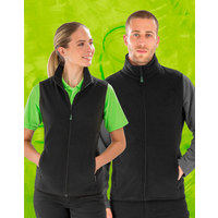 Result Recycled Unisex Fleece Gilet | Dense Knit Body Warmer | Black or Navy | XS-4XL