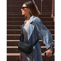 Quadra Airside Recycled Crossbody Bag | 2 Litre Capacity | Stone or Black | One Size